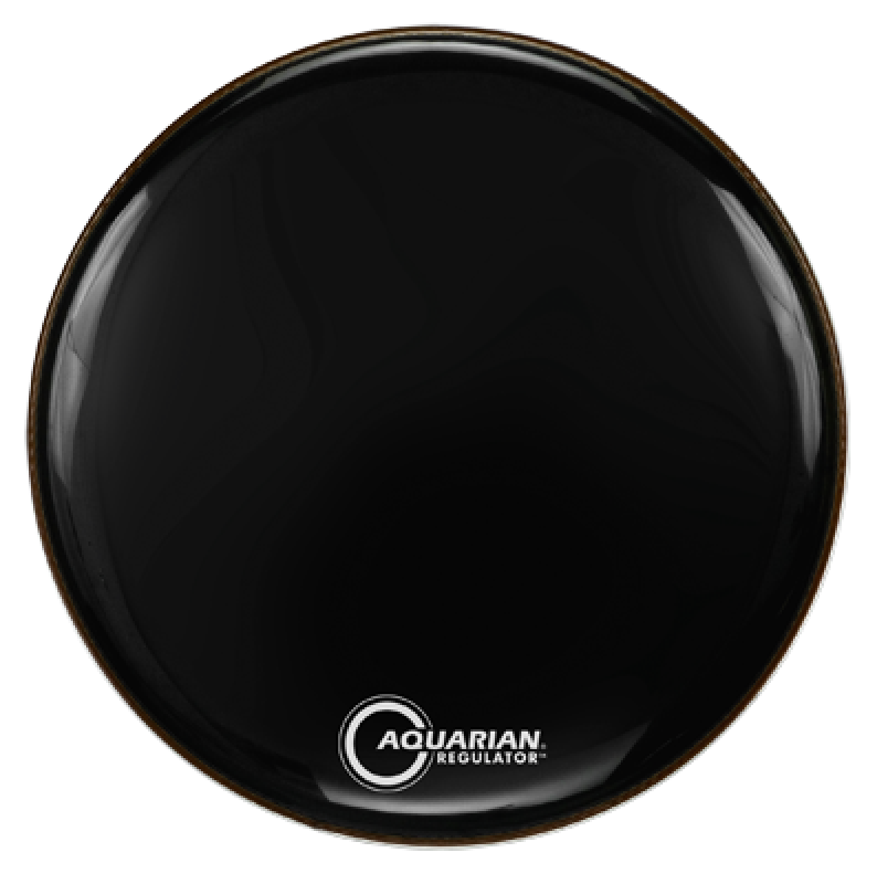 AQUARIAN Bass Drum Frontfell, Regulator, schwarz, 22"