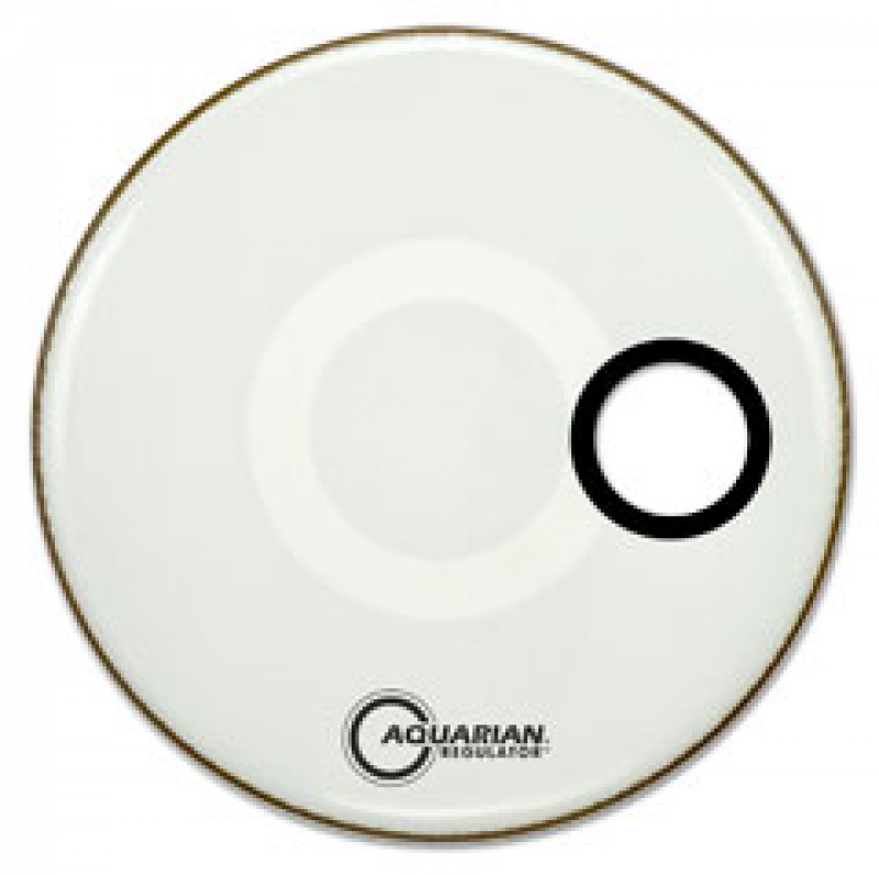 AQUARIAN Bass Drum Frontfell, Regulator, Loch, weiß, 28"