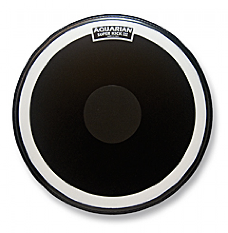 AQUARIAN Bass Drum Fell, Super Kick III, schwarz coated, 18"