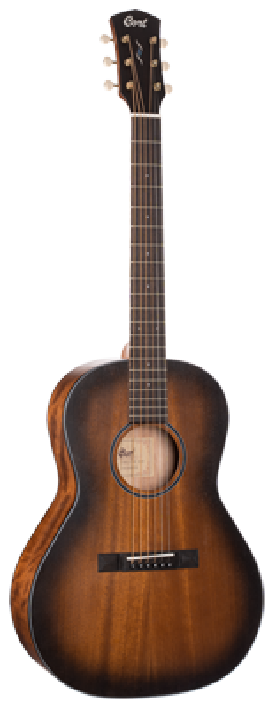 CORT Westerngitarre, CORE-PE AMH, Open Pore Black Burst, Preamp, Softc