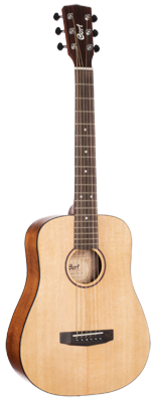 CORT Westerngitarre, Earth Mini, Open Pore, Tasche