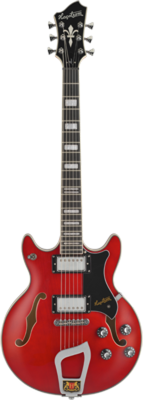 HAGSTROM E-Gitarre, Alvar, Wild Cherry Transparent