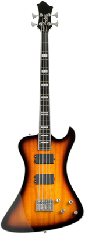 HAGSTROM E-Bass, Nekromant 4, Tobacco Sunburst