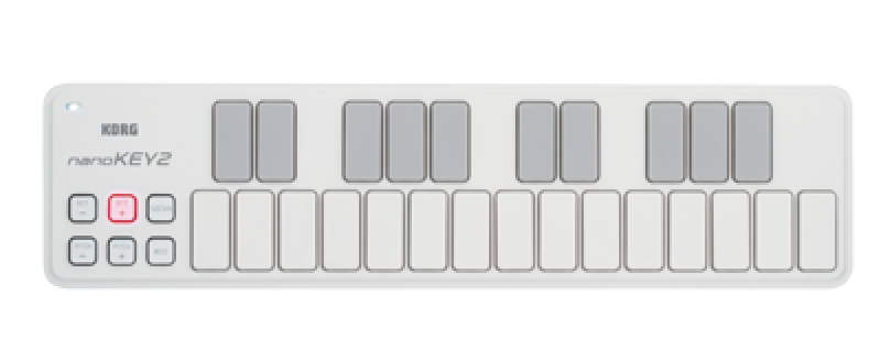 KORG USB-Controller, nanoKEY2, 25 Tasten, weiß