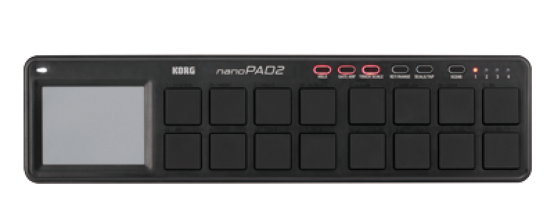 KORG USB-Controller, nanoPAD2, 16 Pads, schwarz