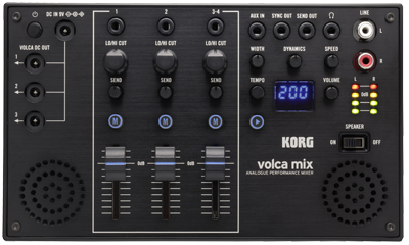 KORG Mixer, volca mix, 4 Kanäle, mit Effekten, für volca Serie