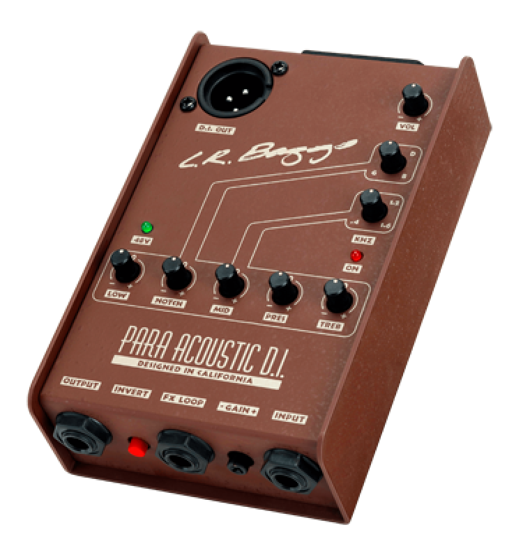 L.R.BAGGS Preamp, ParaDI, DI-Box, 5-Band EQ, Notch Filter, für Akustik