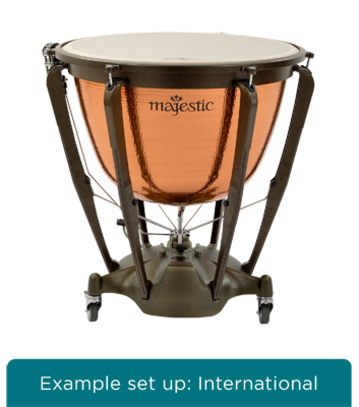 MAJESTIC Pauke, Symphonic Grand Series, 32", Kupfer, gehämmert, tiefge