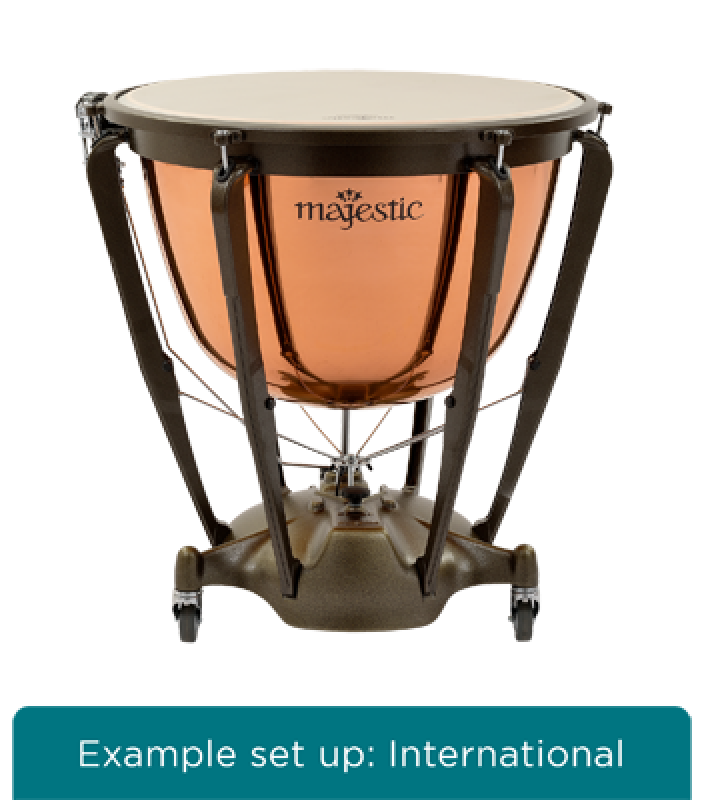 MAJESTIC Pauke, Symphonic Grand Series, 29", Kupfer, poliert, tiefgez.