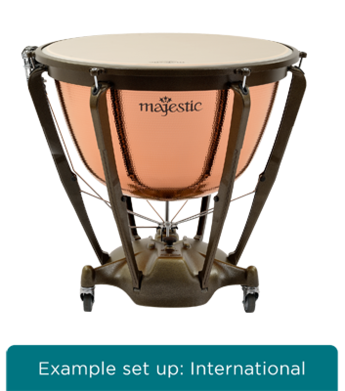 MAJESTIC Pauke, Symphonic Grand Series, 32", Kupfer, gehämmert, tiefge