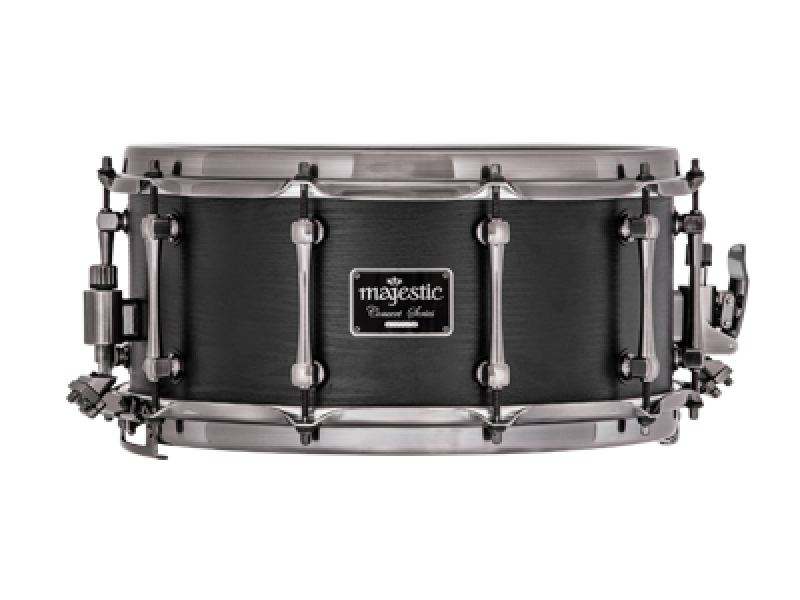 MAJESTIC Konzert Snare, Concert Black Series, 14"x6,5", Ahorn, schwarz