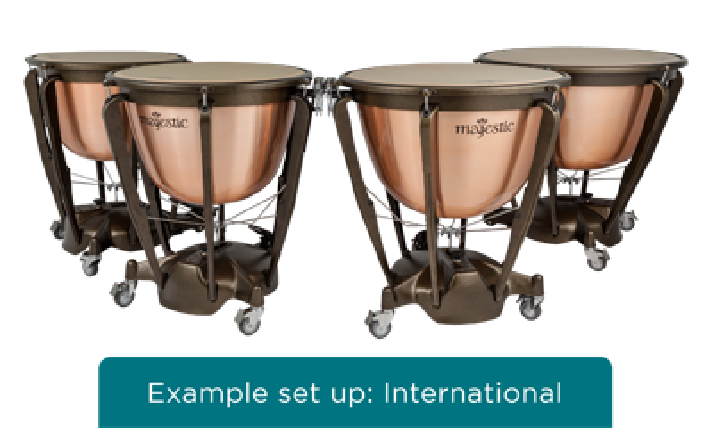 MAJESTIC Pauke, Symphonic Series, 23", Kupfer, poliert, tiefgezogen, d