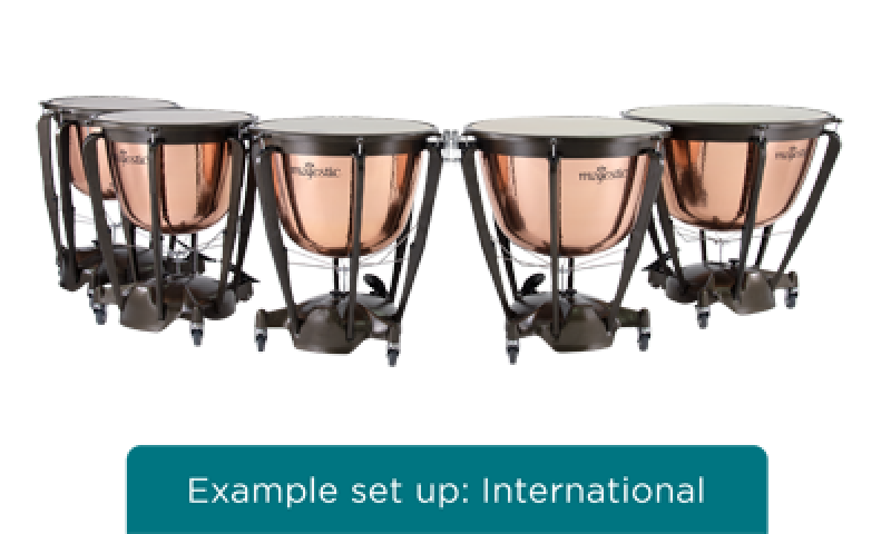 MAJESTIC Pauke, Symphonic Series, 23", Kupfer, gehämmert, tiefgezogen,