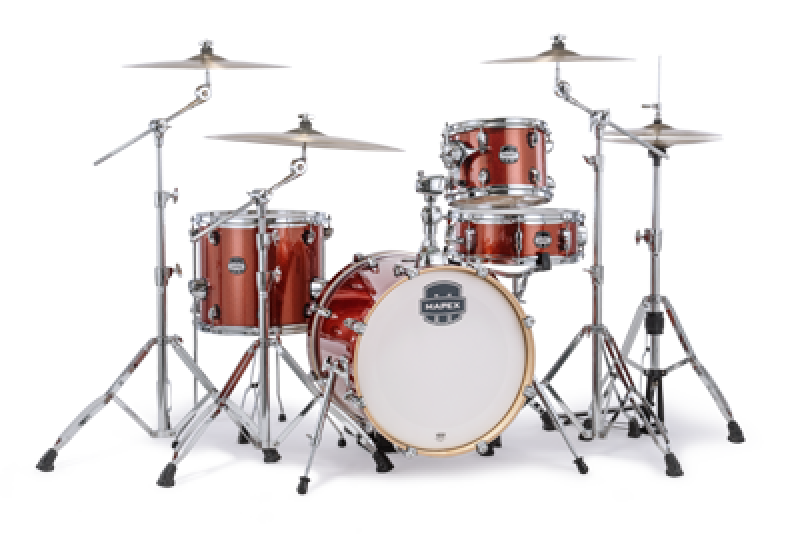 MAPEX Shellset, Mars Birch, Bebop, Blood Orange Sparkle #OR