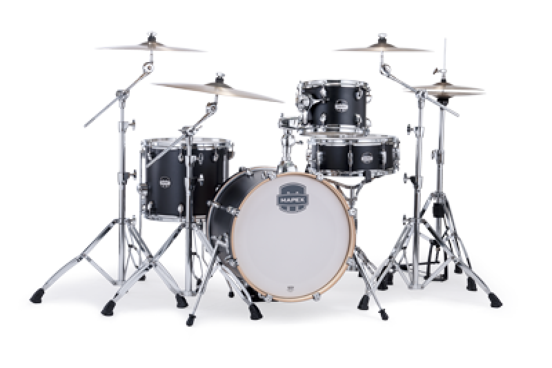 MAPEX Shellset, Mars Maple, Bebop, Matte Black #KD