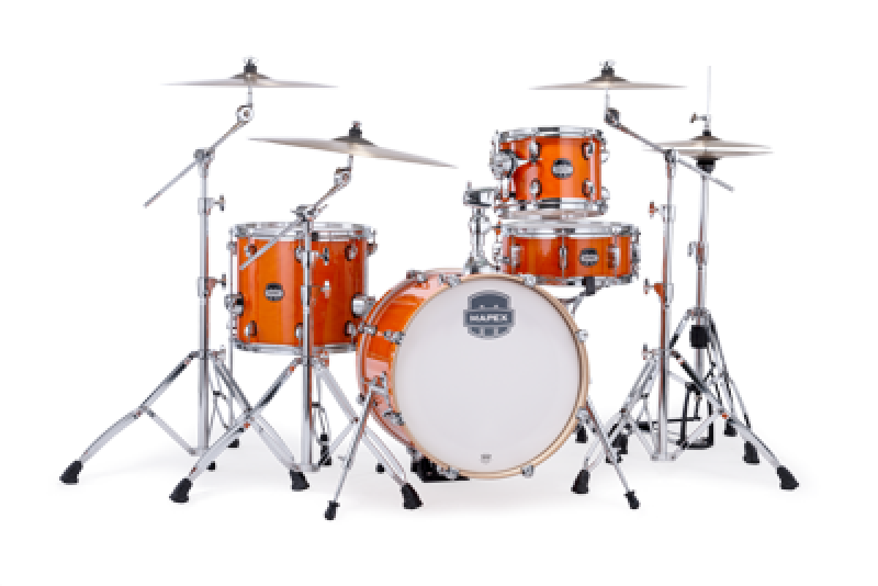 MAPEX Shellset, Mars Maple, Bebop, Glossy Amber #OG