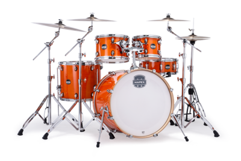 MAPEX Shellset, Mars Maple, Stage, Glossy Amber #OG