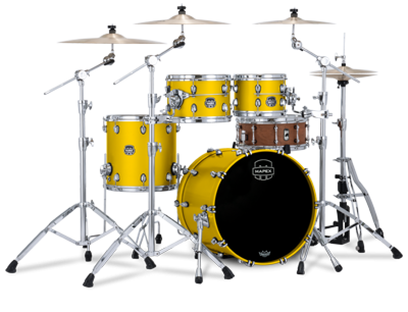 MAPEX Shellset, Saturn Evolution Birch, Fusion, Tuscan Yellow #PM