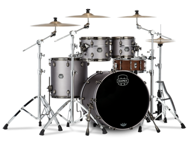 MAPEX Shellset, Saturn Evolution Birch, Stage, Gun Metal Grey #BPG