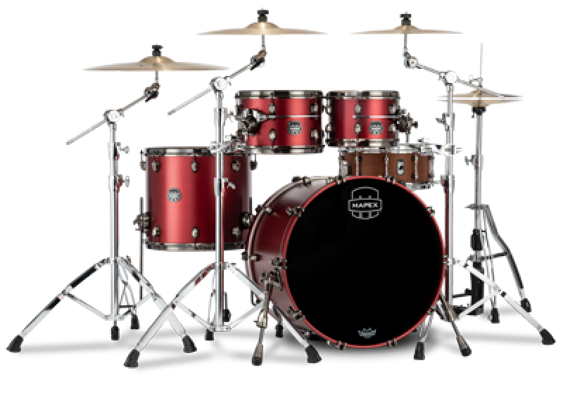 MAPEX Shellset, Saturn Evolution Birch, Stage, Tuscan Red #BPA