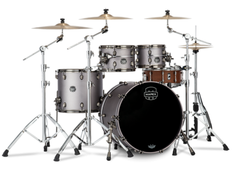 MAPEX Shellset, Saturn Evolution Maple, Stage, Gun Metal Grey #BPG
