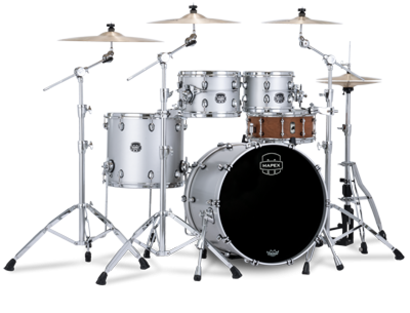 MAPEX Shellset, Saturn Evolution Maple, Stage, Iridium Silver #PD
