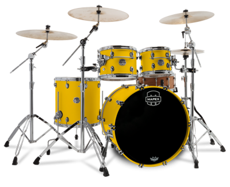 MAPEX Shellset, Saturn Evolution Maple, Stage, Tuscan Yellow #PM