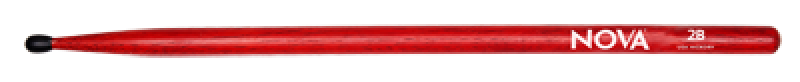 VIC FIRTH Drum Sticks, NOVA, 2BNR, Nylontip, rot