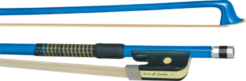 P&H Violabogen 15-16'', Fiberglas, blau, echter Rosshaarbezug