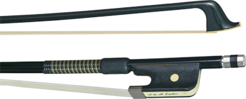 P&H Cellobogen 1/2, Fiberglas, schwarz, echter Rosshaarbezug