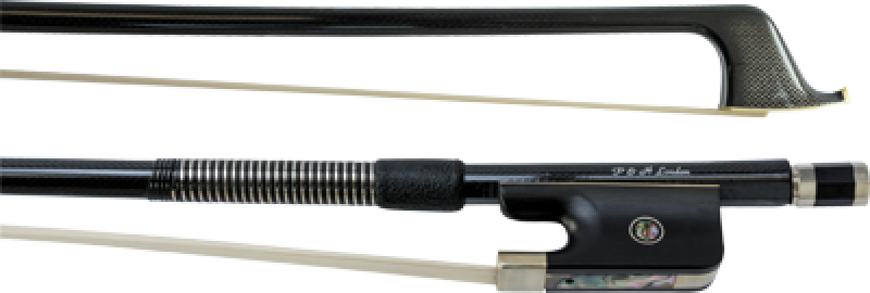 P&H Kontrabassbogen 4/4-3/4, Carbon, schwarz, Ebenholzfrosch