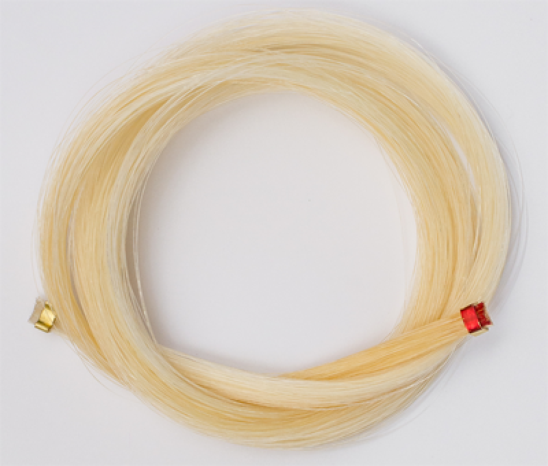 P&H Bogenhaar-Strähnen, für Fiberglas Violinbogen 4/4, echtes Rosshaar