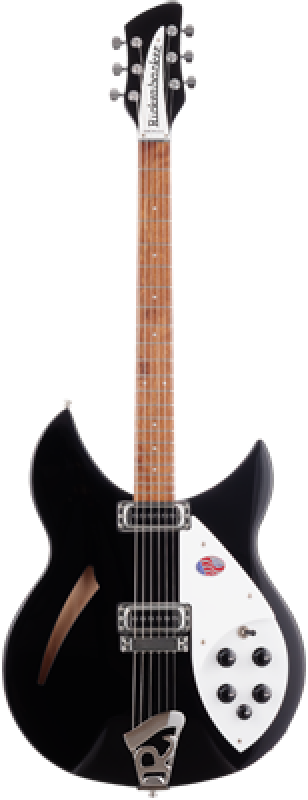 RICKENBACKER E-Gitarre, 330, Jetglo, Koffer