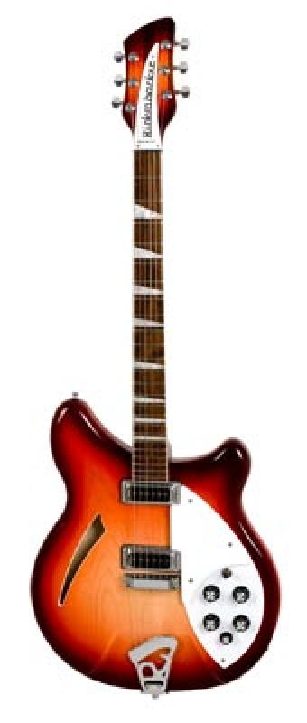 RICKENBACKER E-Gitarre, 360, Fireglo, Koffer
