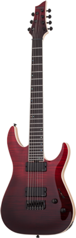 SCHECTER E-Gitarre, SLS Elite C-7, Blood Burst