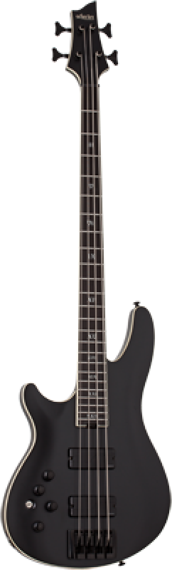 SCHECTER Bassgitarre, SLS Elite 4 Evil Twin LH, Satin Black