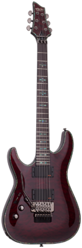 SCHECTER E-Gitarre, Hellraiser C-1 FR, Black Cherry, Linkshänder