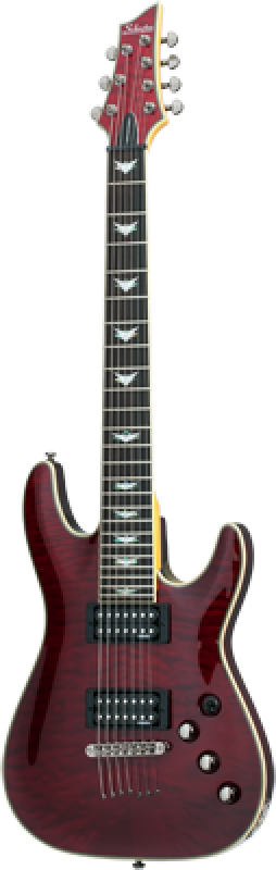 SCHECTER E-Gitarre, Omen Extreme 7, Black Cherry