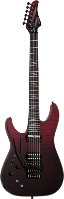 SCHECTER E-Gitarre, Reaper 6 Elite FR S, Blood Burst, Linkshänder