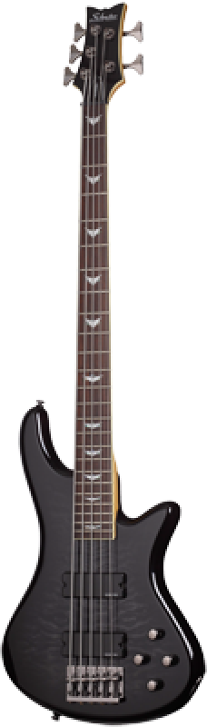 SCHECTER Bassgitarre, Stiletto Extreme-5, See-Thru Black