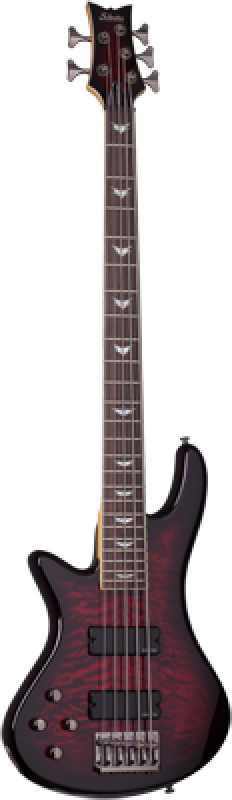 SCHECTER Bassgitarre, Stiletto Extreme-5, Black Cherry, Linkshänder