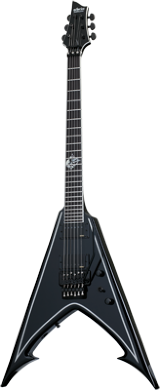 SCHECTER E-Gitarre, Signature Abbath RavenDark V FR, Gloss Black/Silve