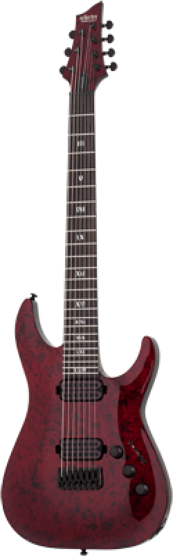 SCHECTER E-Gitarre, Apocalypse C-7, Red Reign