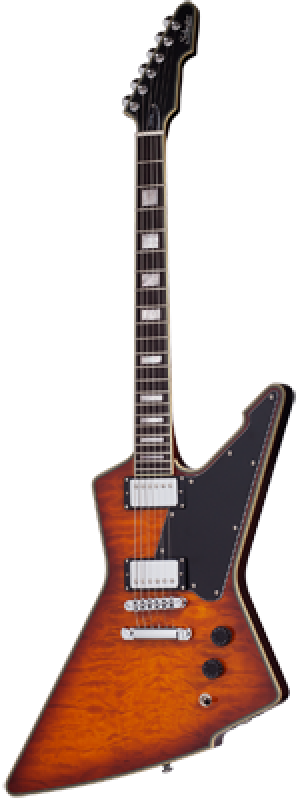 SCHECTER E-Gitarre, E-1 Custom, Vintage Sunburst