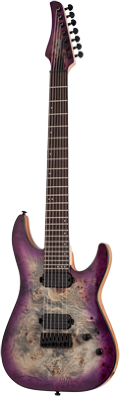 SCHECTER E-Gitarre, C-7 Pro, Aurora Burst
