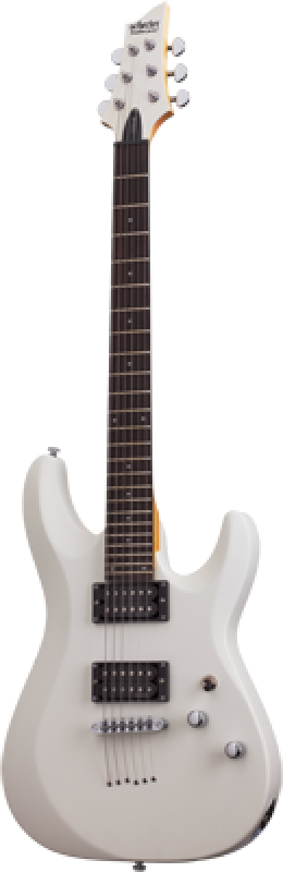 SCHECTER E-Gitarre, C-6 Deluxe, Satin White