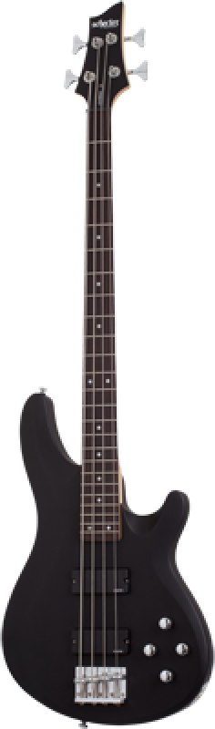 SCHECTER Bassgitarre, C-4 Deluxe, Satin Black