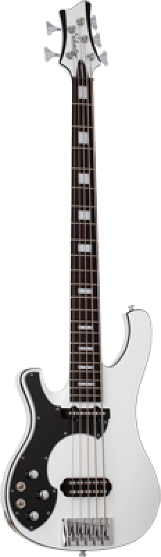 SCHECTER Bassgitarre, Stargazer-5, Gloss White, Linkshänder