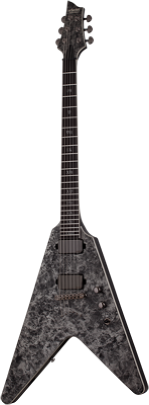 SCHECTER E-Gitarre, Signature, Juan Of The Dead V-1, Satin Black Reign