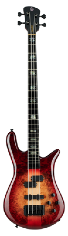 SPECTOR Bassgitarre, Euro CST, 4-Saiter, aktiv, Natural Red Burst Glos